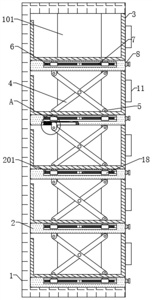 Transport rack for urban region logistics transportation