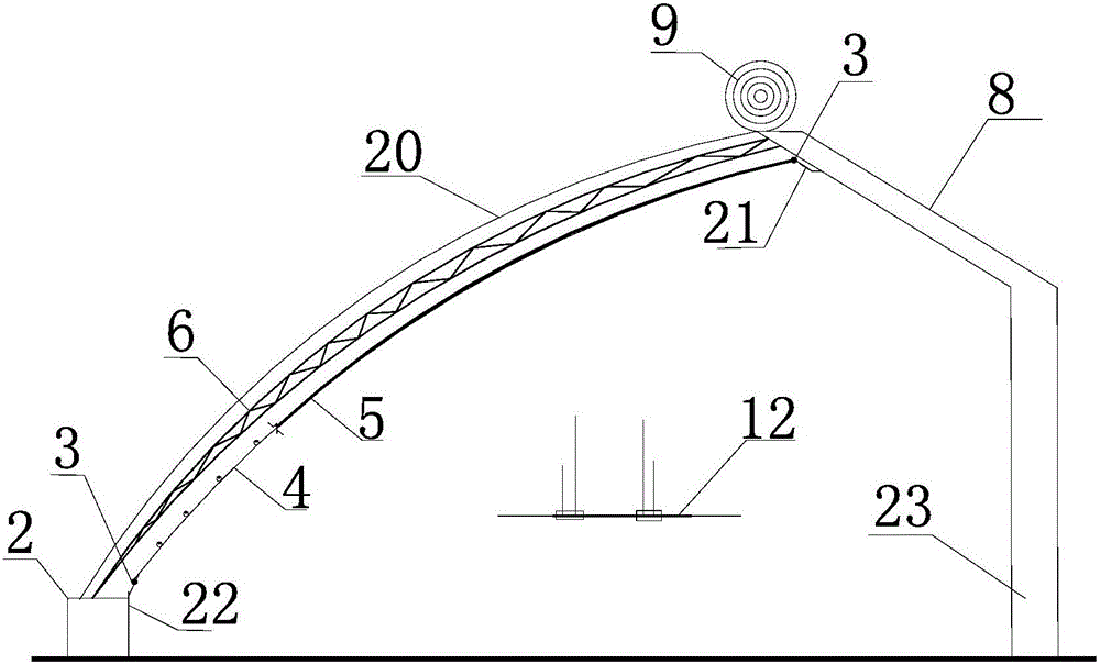 A solar greenhouse auxiliary internal heat preservation/shading system