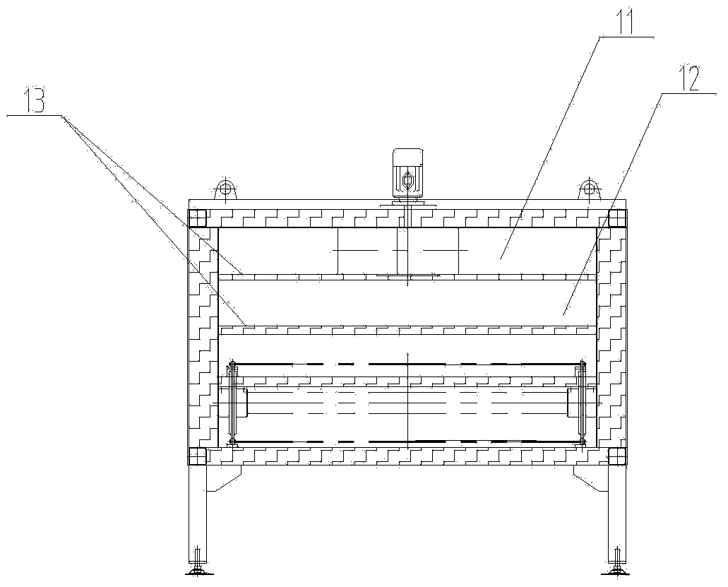 Hot air circulating pre-oxidation furnace