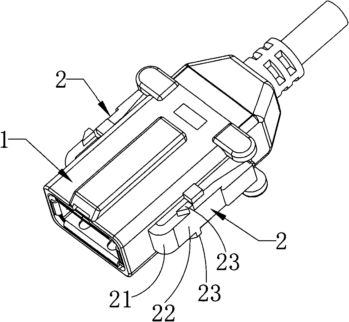 Structure improvement of connector plug end for vehicles