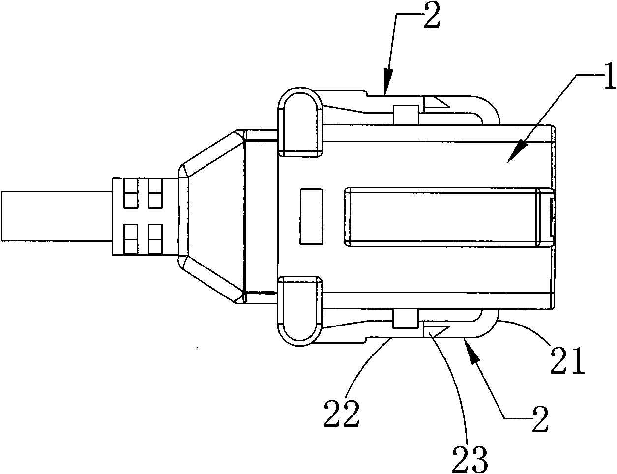 Structure improvement of connector plug end for vehicles