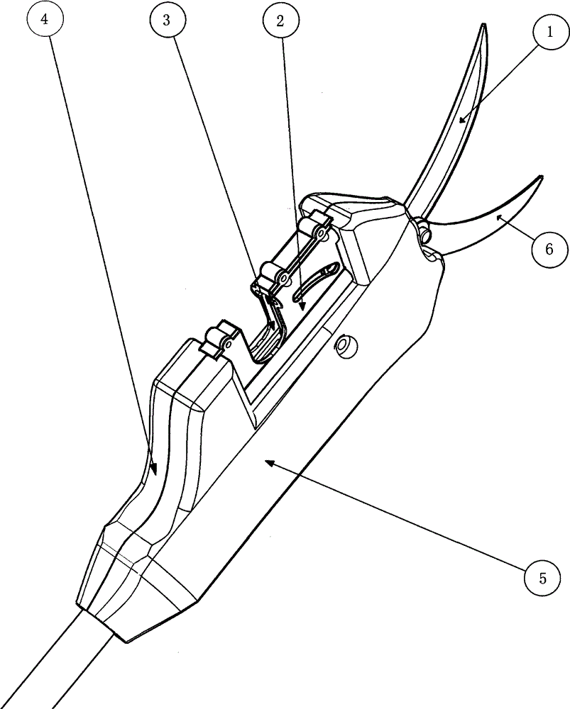 Agricultural pneumatic high-branch shear