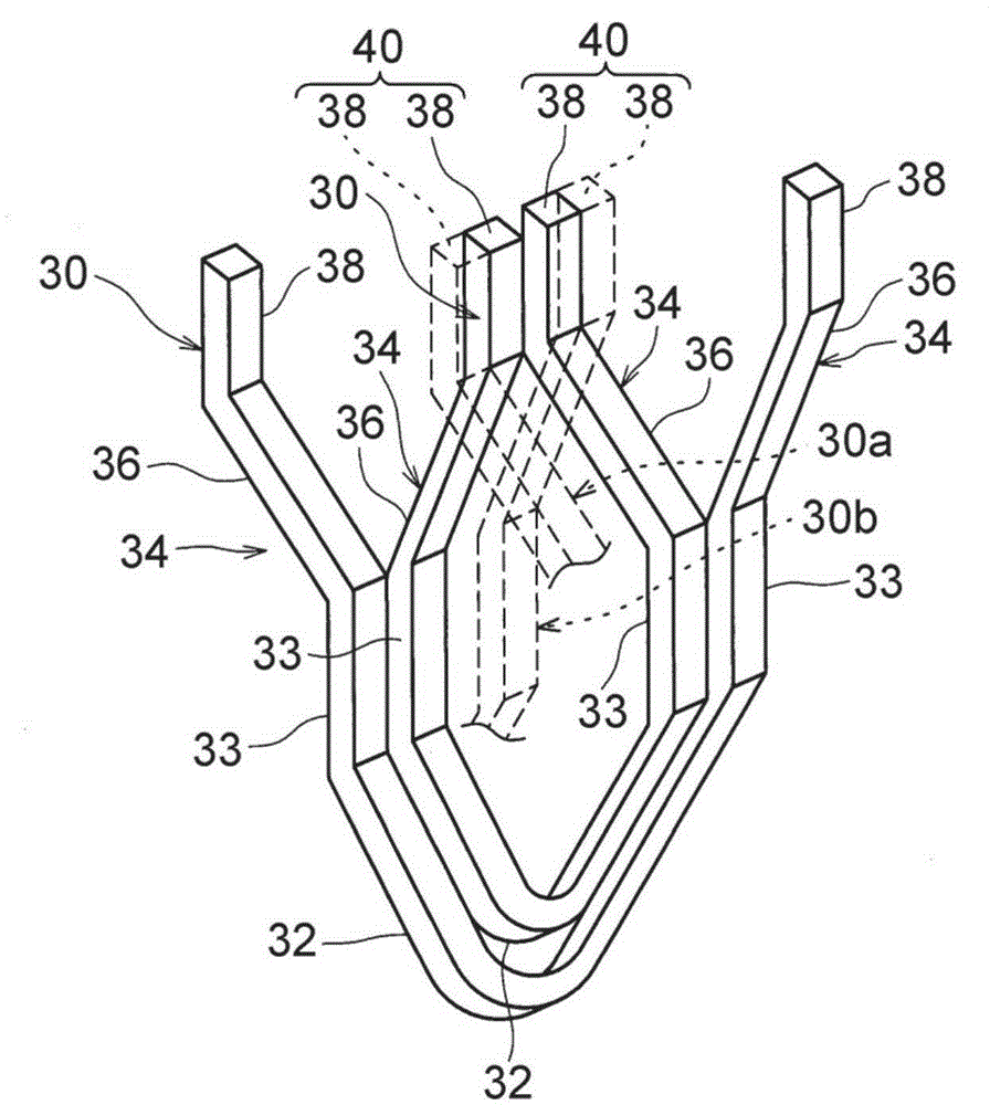 Rotary Electric Machine Stator And Manufacturing Method Of Same