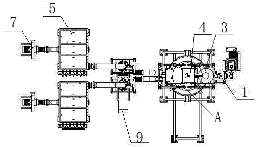 Large-yield efficient gas atomization powder manufacturing apparatus