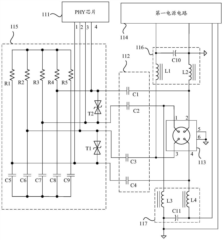 Industrial Ethernet communication power supply equipment and robot control and power supply system