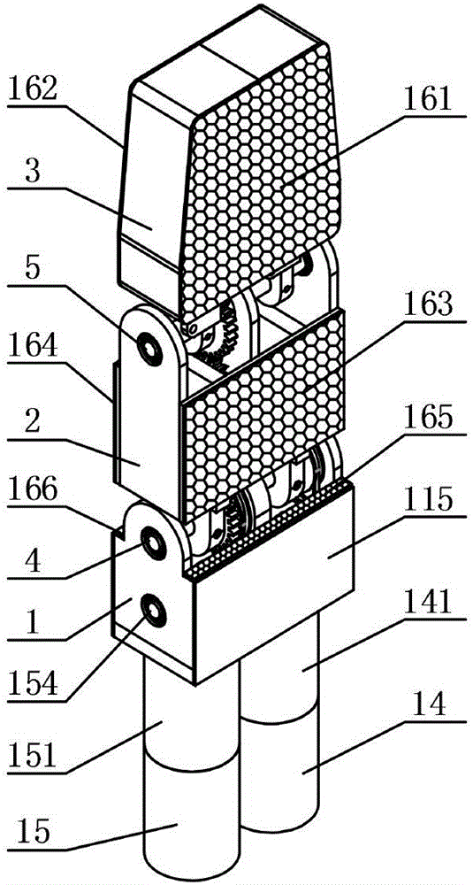 Gear-driven bidirectional parallel clamping perceiving self-adaptive robot finger device and control method