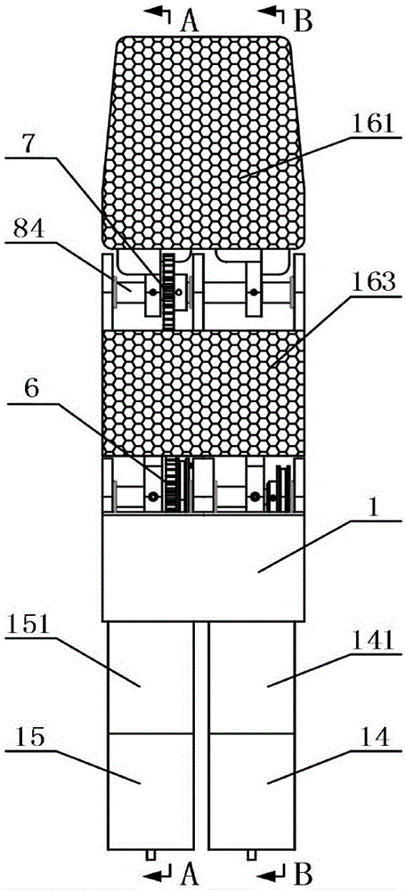 Gear-driven bidirectional parallel clamping perceiving self-adaptive robot finger device and control method