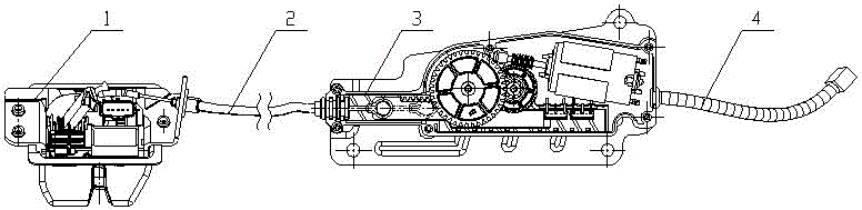 Self-absorption tail gate lock body assembly