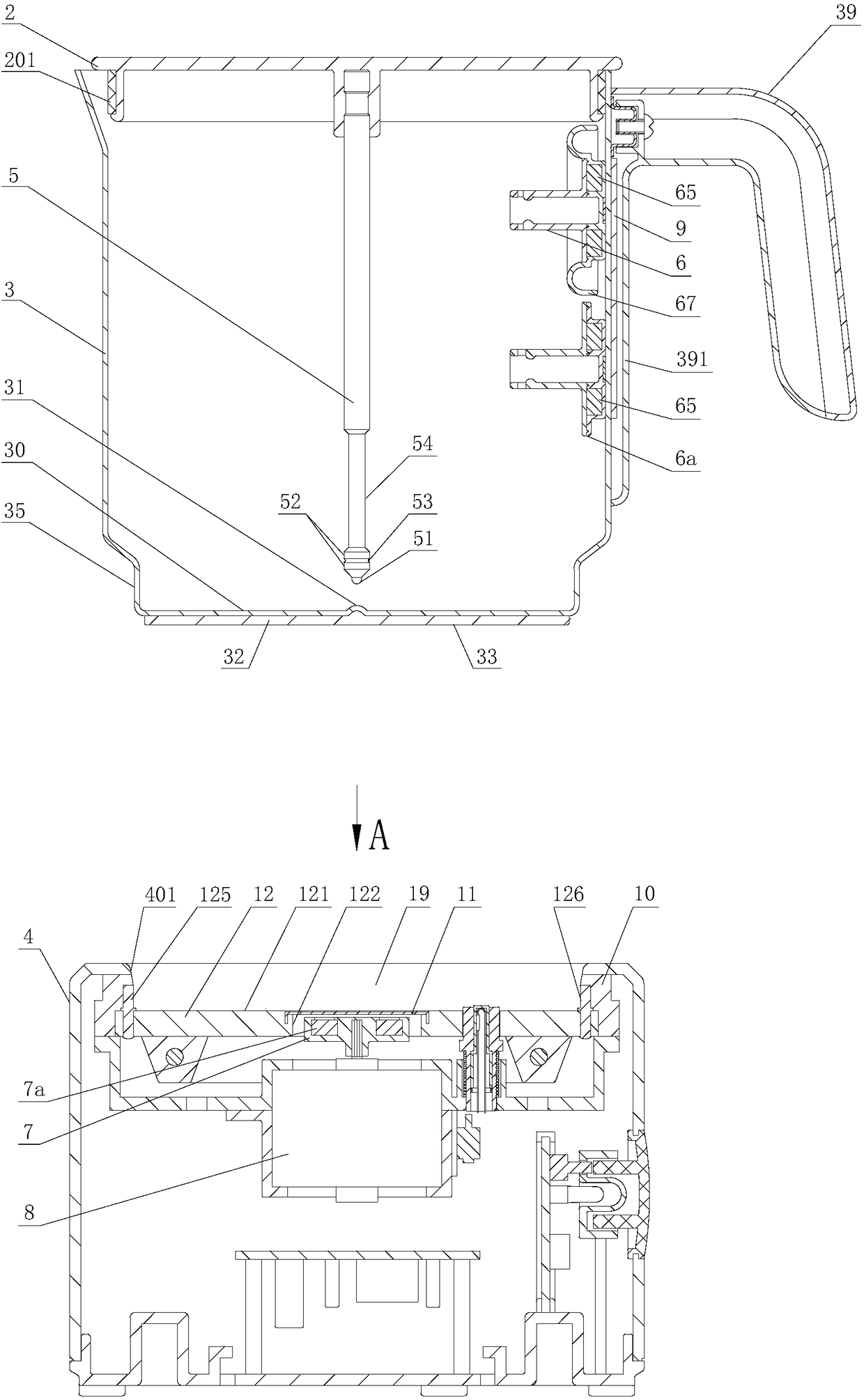 Milk foaming machine