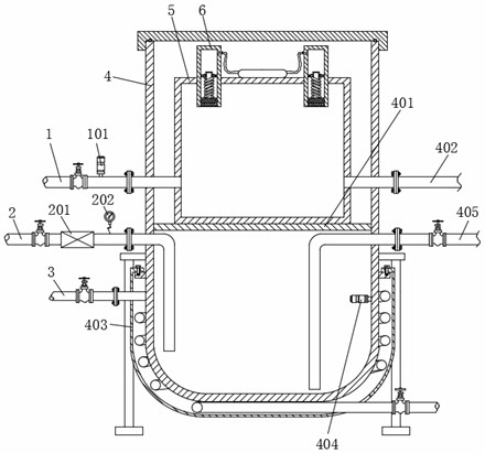 Dangerous chemical combustion treatment device