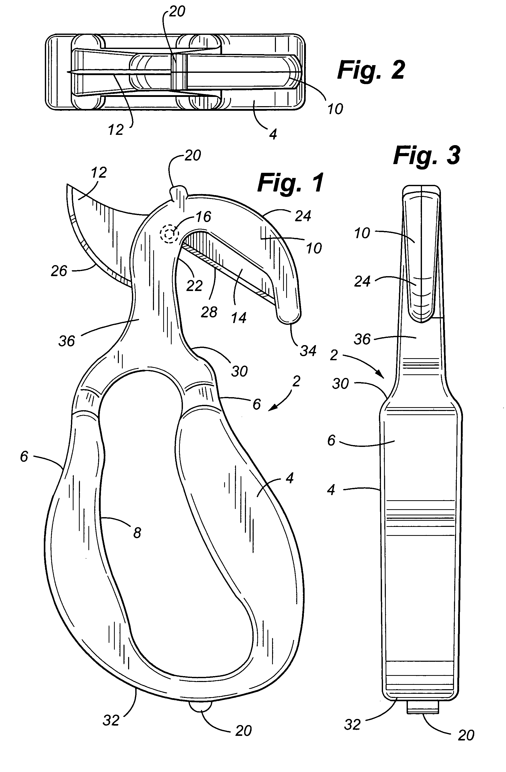 Dual bladed hand held cutting instrument