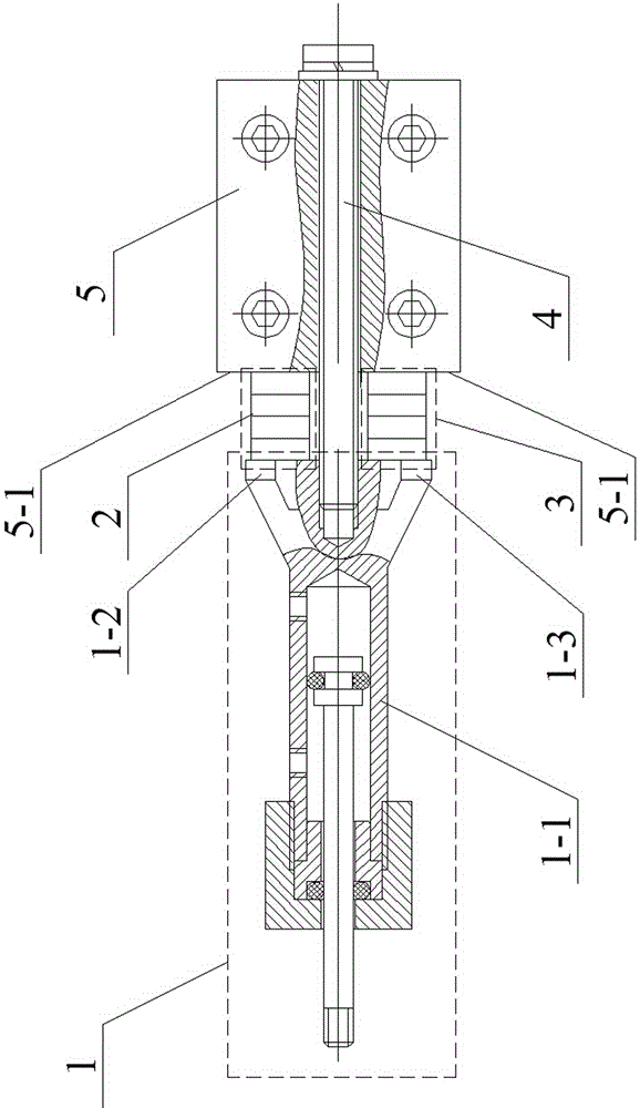 Two-end pre-tightening type low-friction-characteristic cylinder with cylinder body in multi-mode vibration caused by piezoelectric stacks