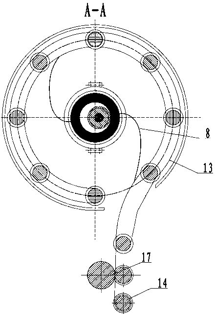 Device for preparing nanofibers by differential split-flow centrifugal spinning method