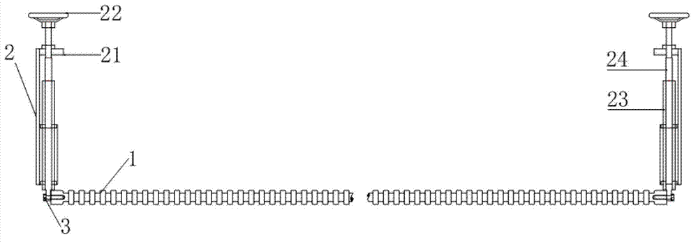 Latex thread separation guide adjusting device and method