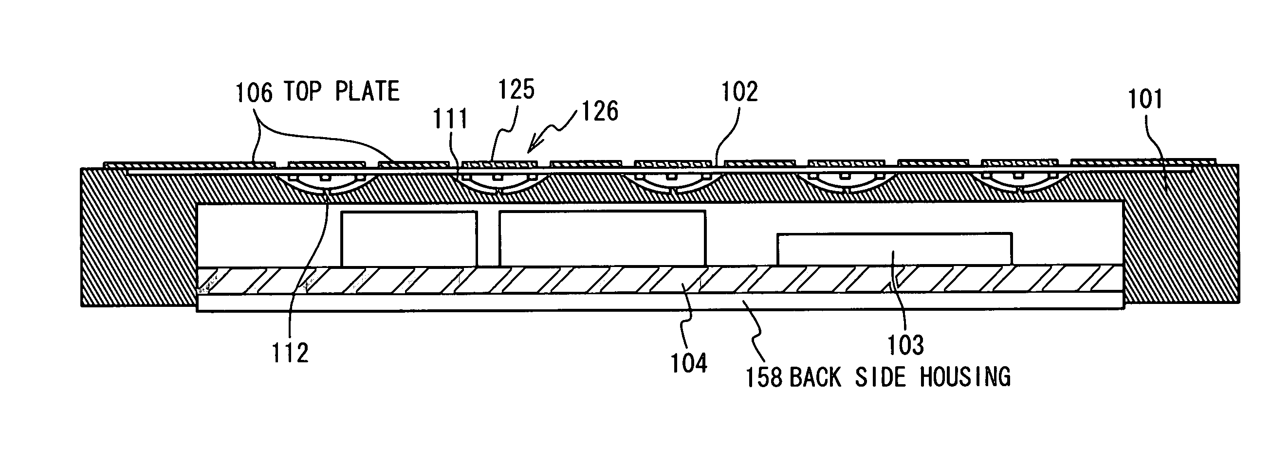 Switch integrated casing and electronic equipment having the casing