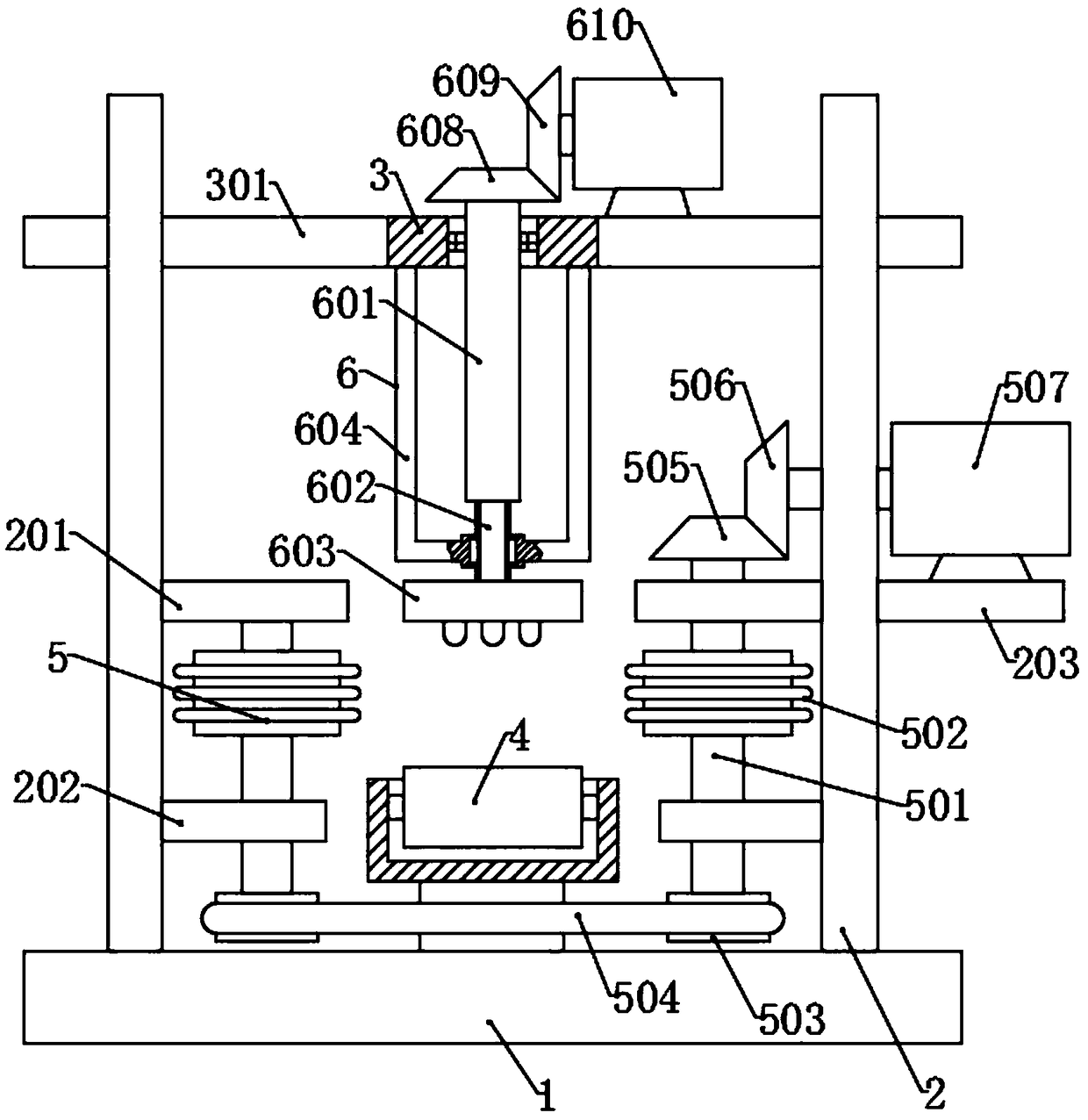 Formation machine for surface pattern of automobile sealing strip