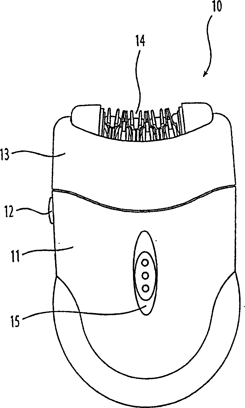 Hair removal device with disc assembly