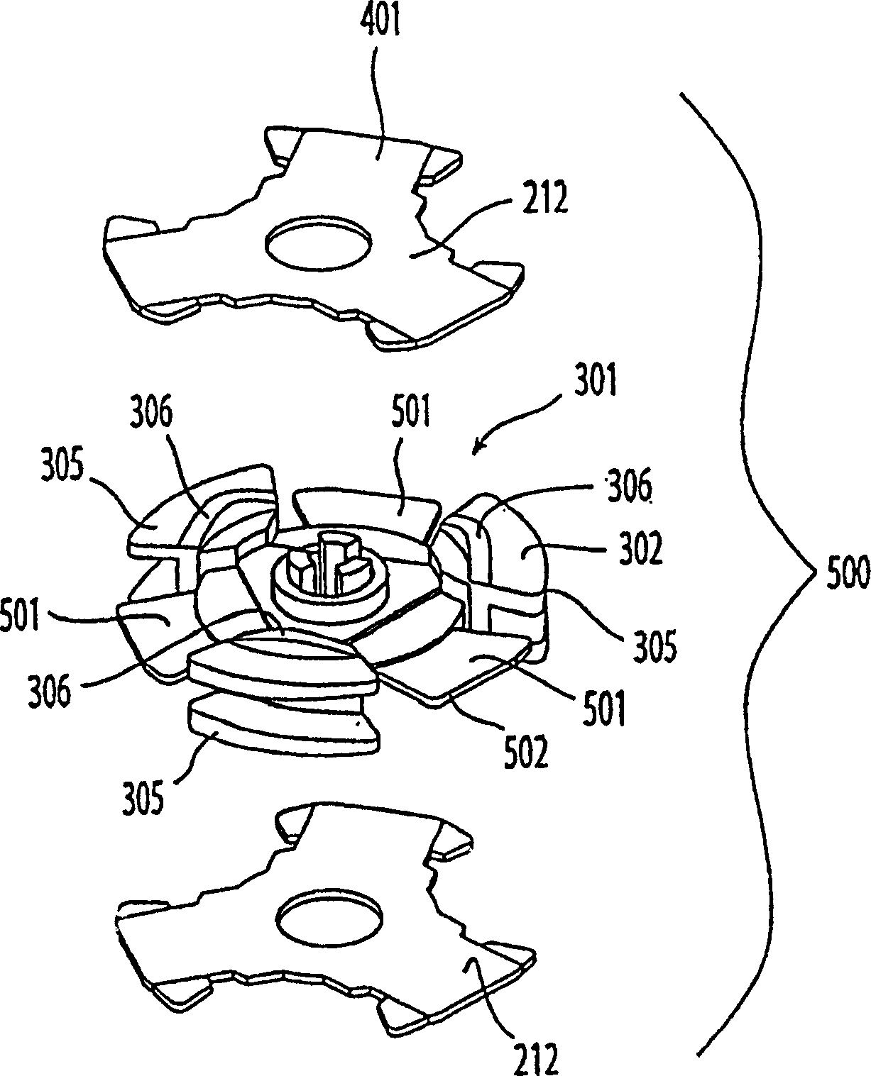 Hair removal device with disc assembly