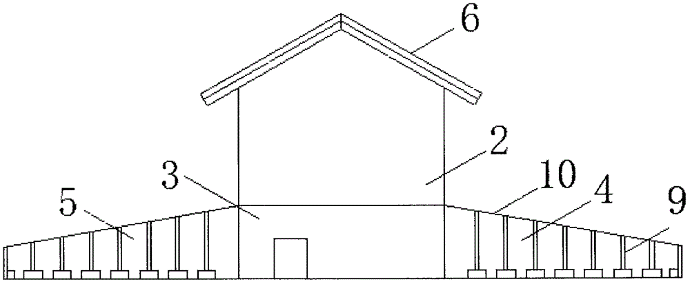 Easy-to-assemble combined ecological energy-saving house and construction method thereof