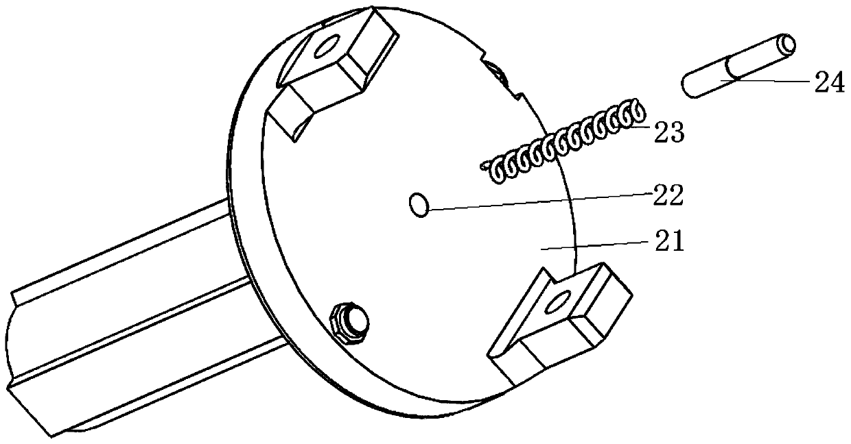 Numerical control lathe clamp