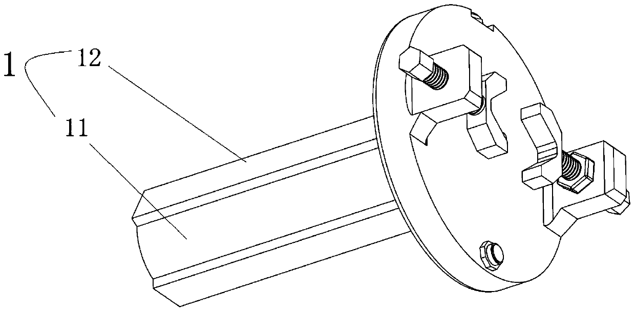 Numerical control lathe clamp