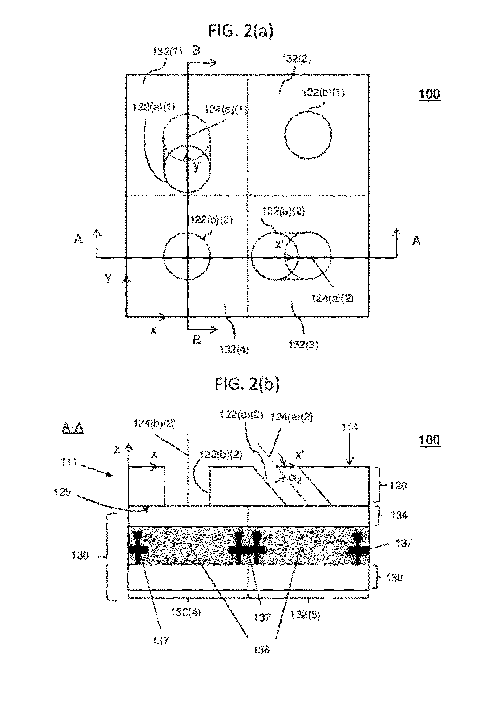 Light-field pixel for detecting a wavefront based on a first intensity normalized by a second intensity