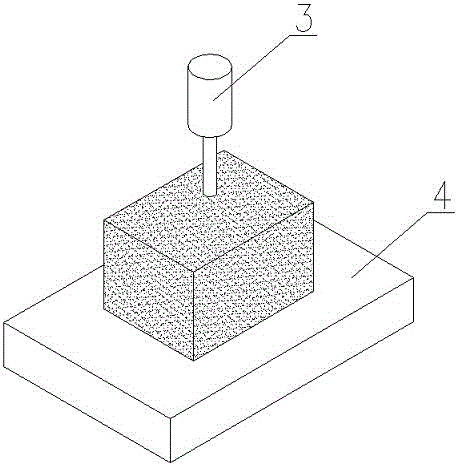 Containerless casting molding method of frozen sand mold