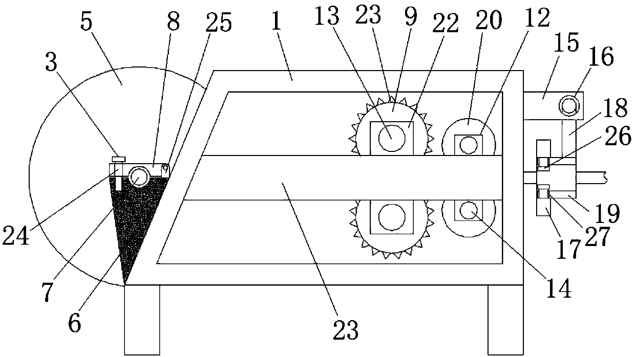 Air conditioner copper pipe discharging device