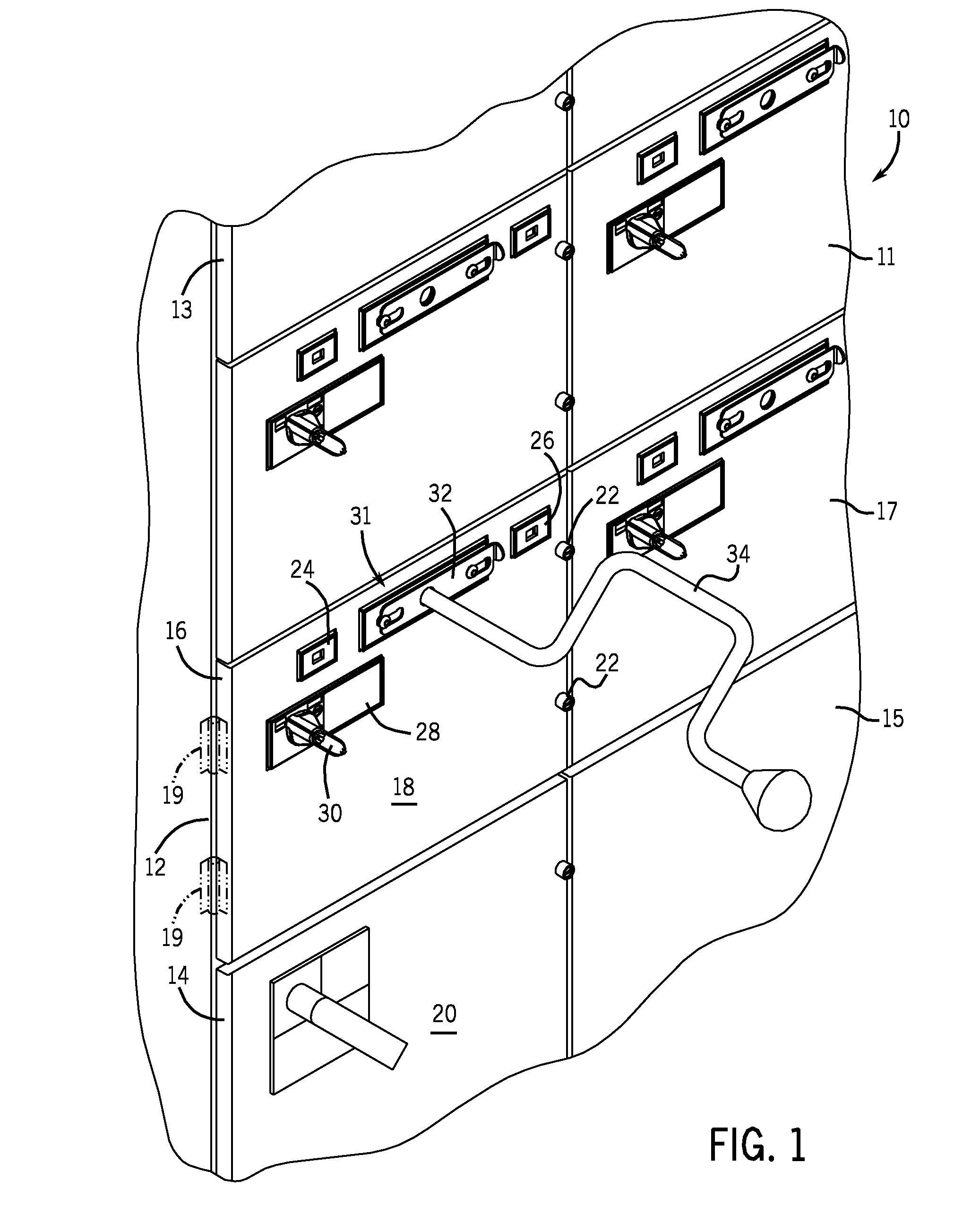 Motor control center subunit having moveable line contacts and method of manufacutre