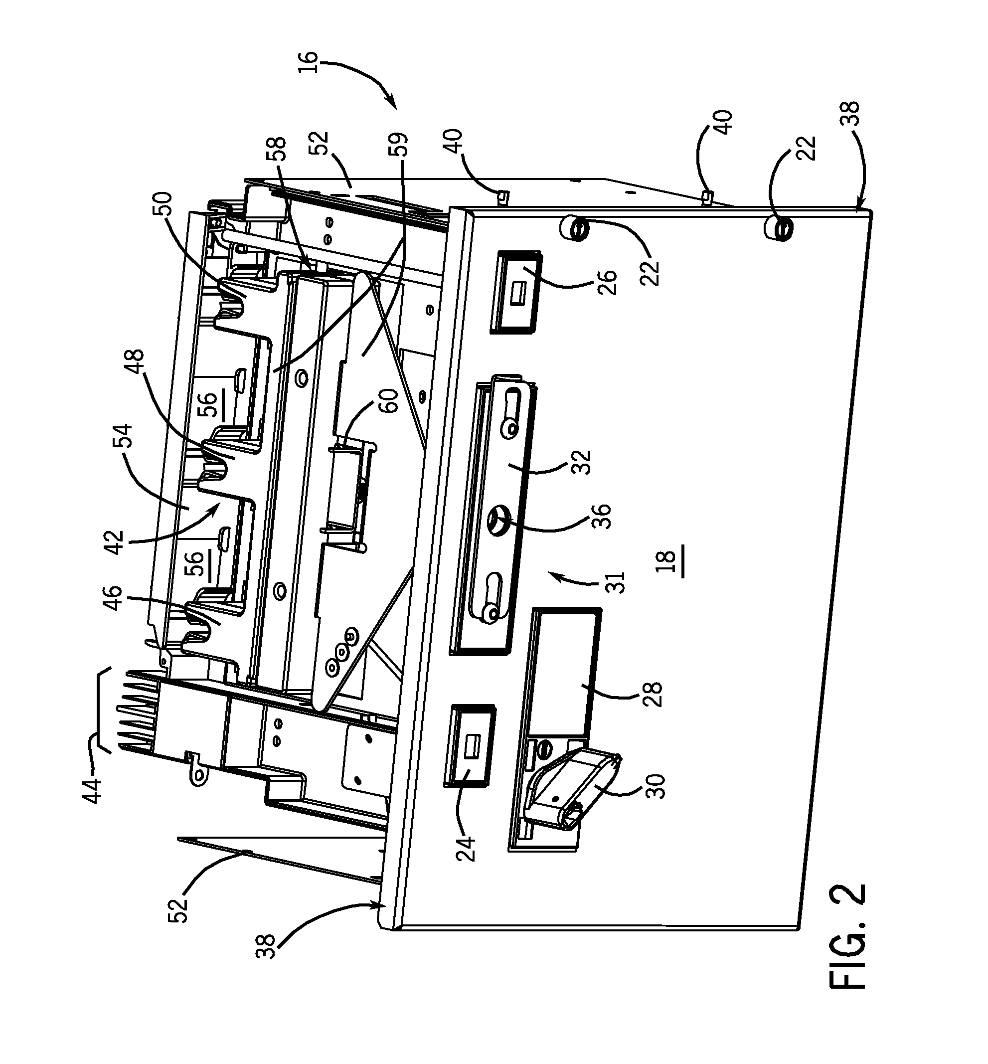 Motor control center subunit having moveable line contacts and method of manufacutre