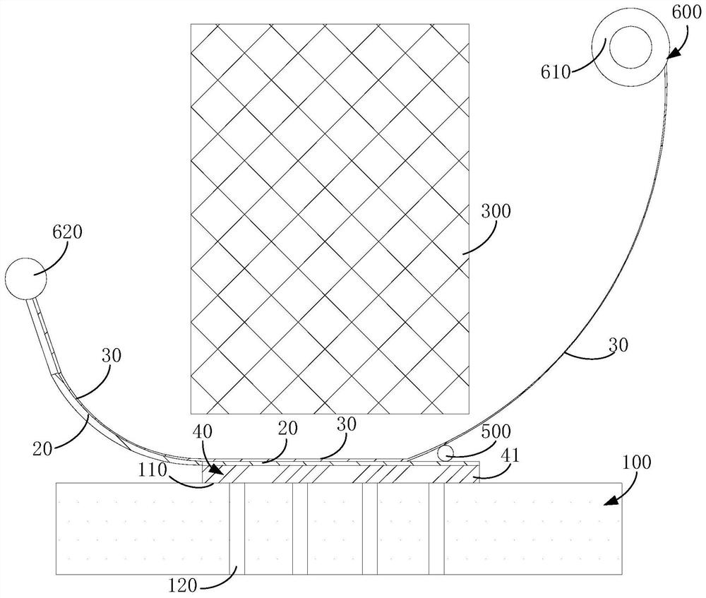 Automatic film sticking device and film sticking method