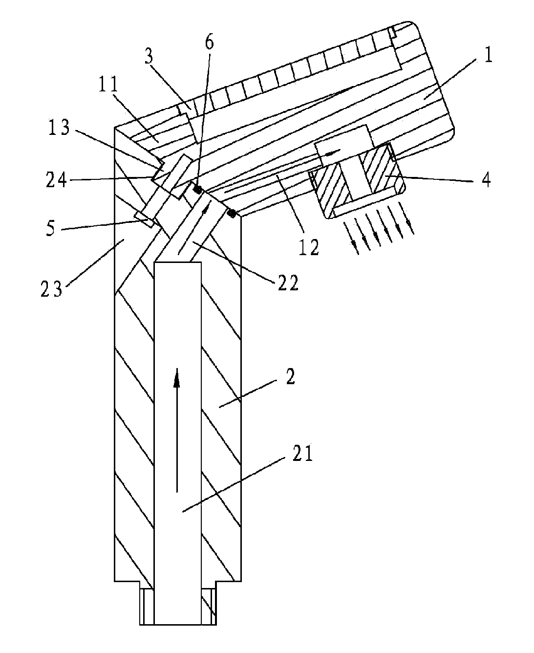 Shower head structure with faucet function