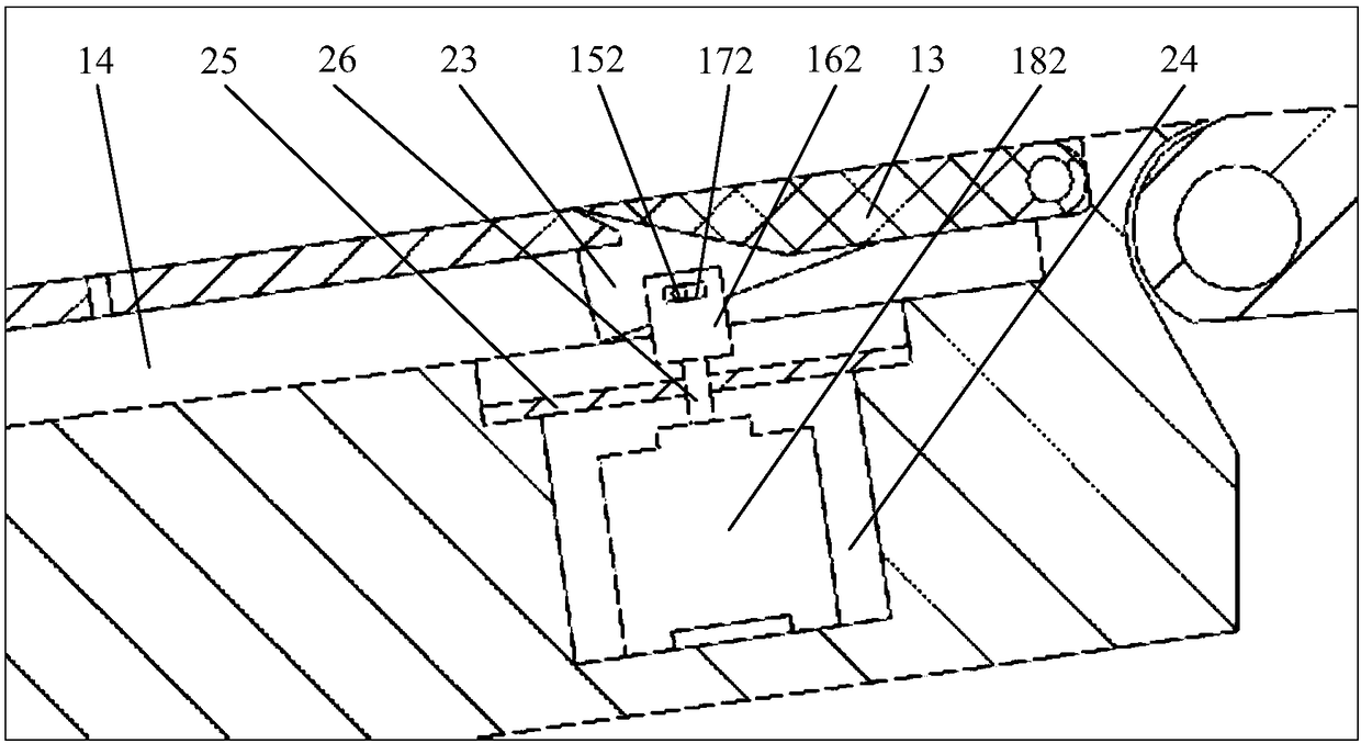 Pneumatic/mechanical combined adjustment Mach number 0-7 combined engine intake port