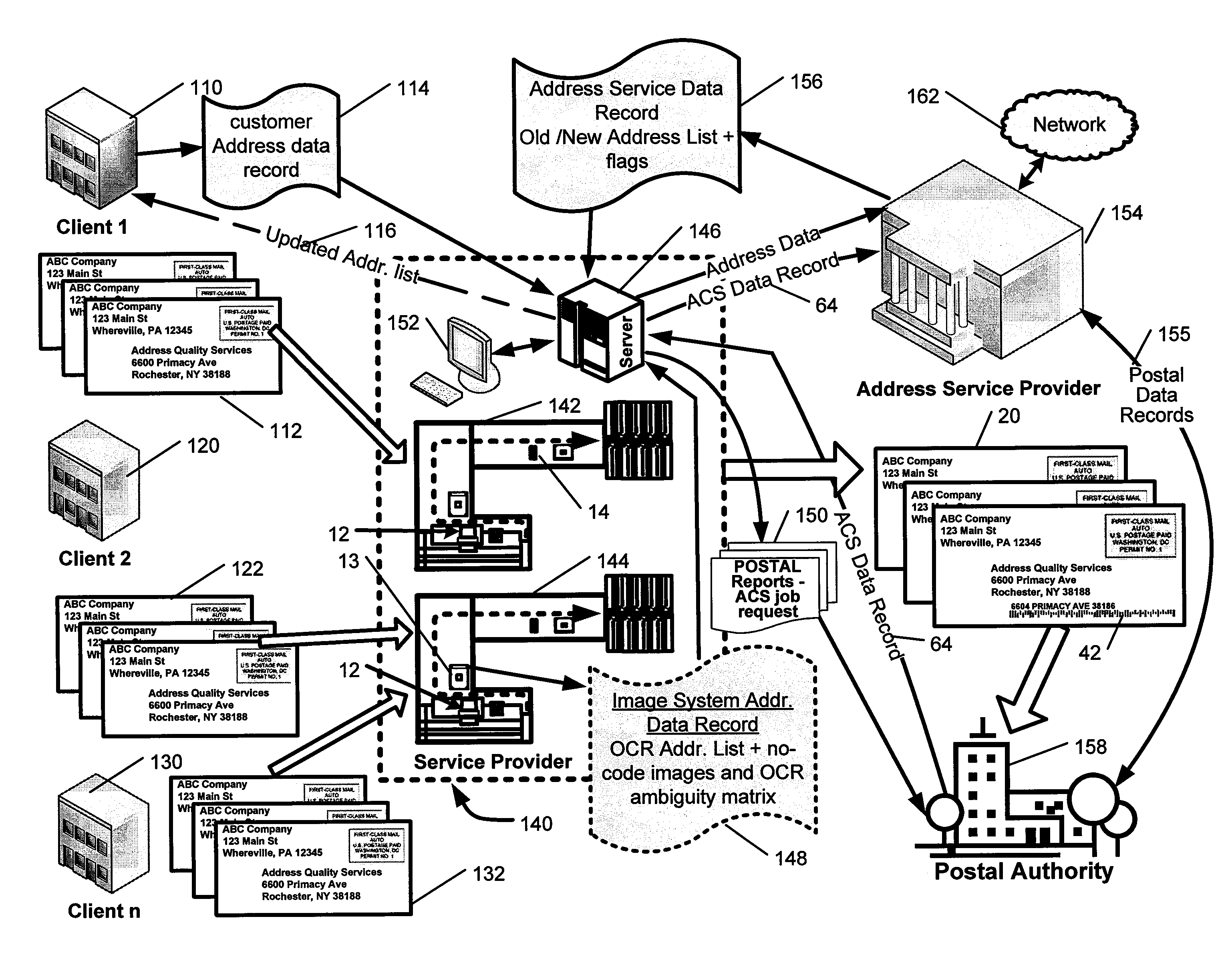 Method and system for run time directories for address services on a mail processing system