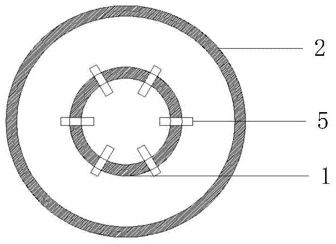 Self-reset swinging inner barrel shock absorption water tank