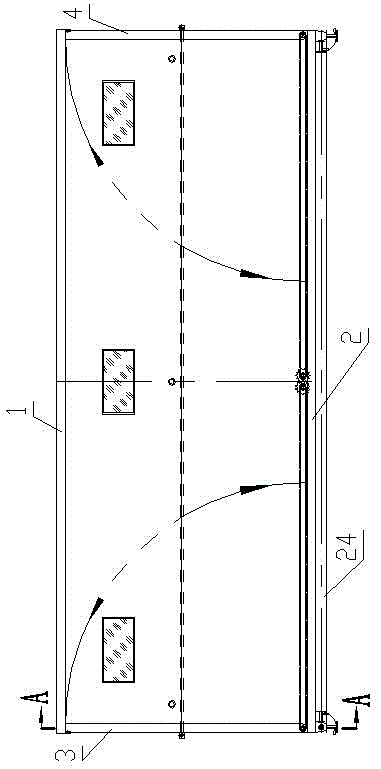 Automatic mechanical folding type mobile home