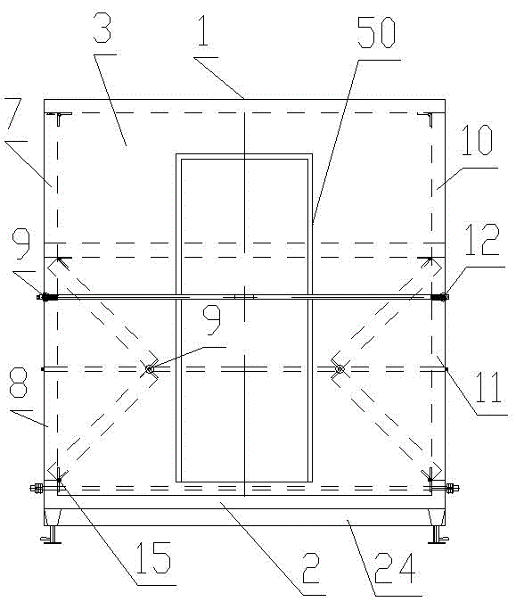 Automatic mechanical folding type mobile home