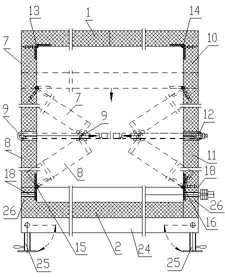 Automatic mechanical folding type mobile home