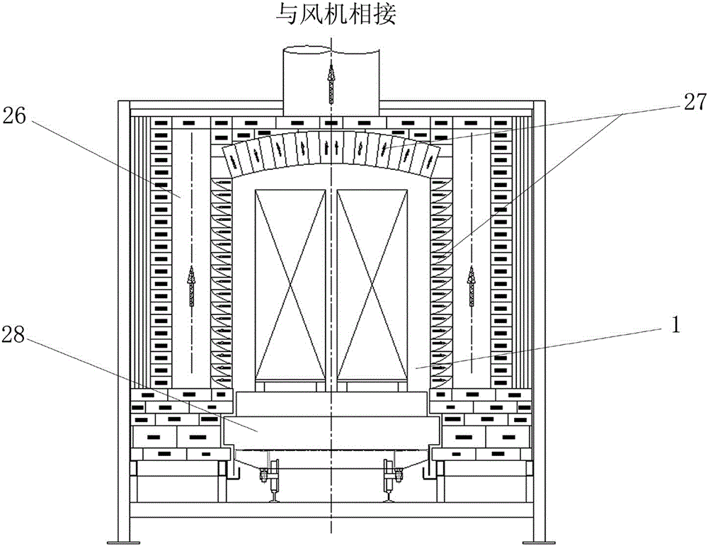 Energy-saving and emission-reduction tunnel kiln suitable for firing of ceramic products