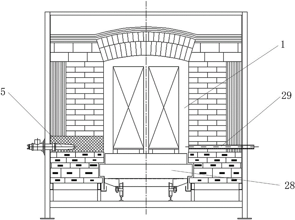 Energy-saving and emission-reduction tunnel kiln suitable for firing of ceramic products