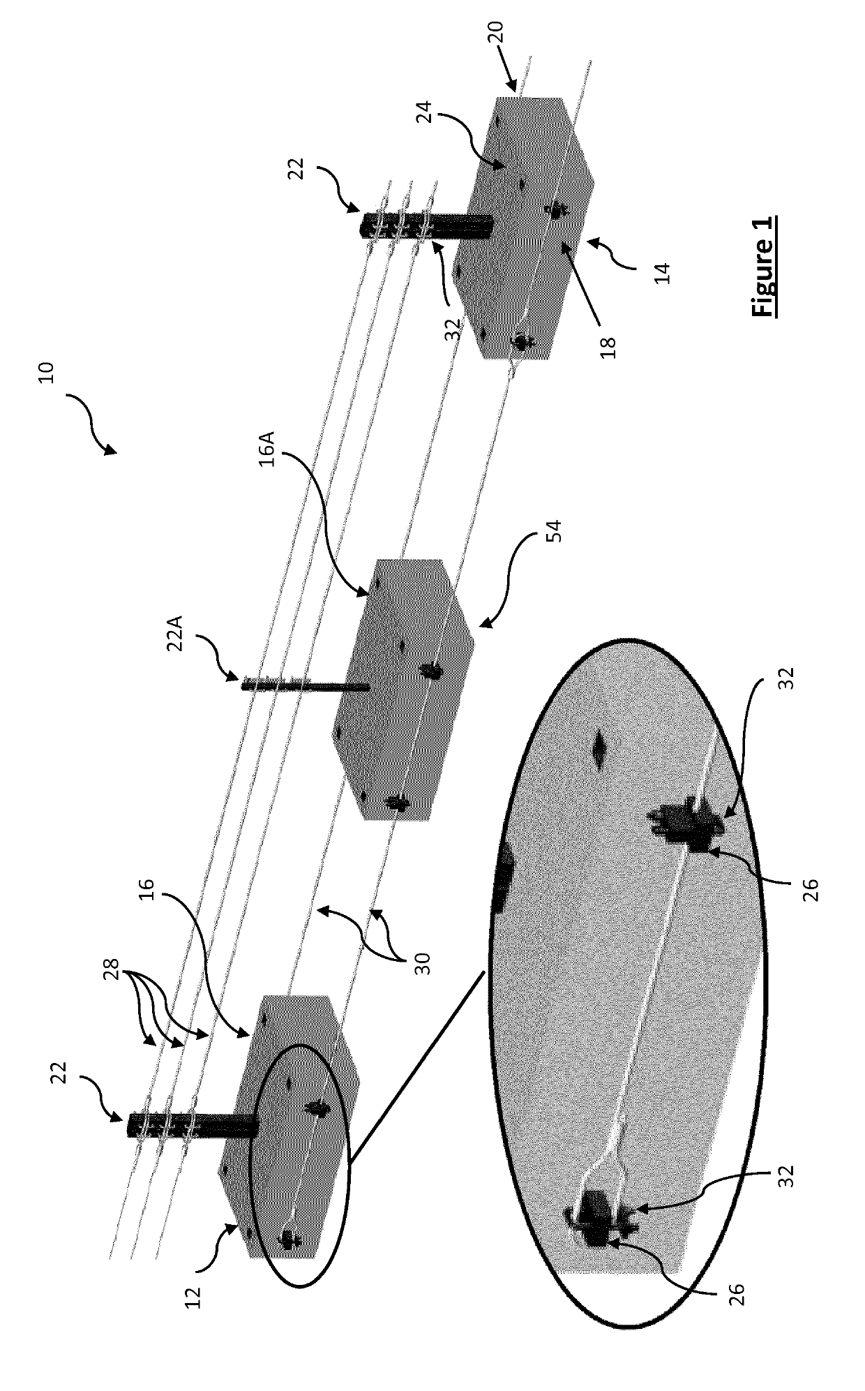 Surface mount security barrier