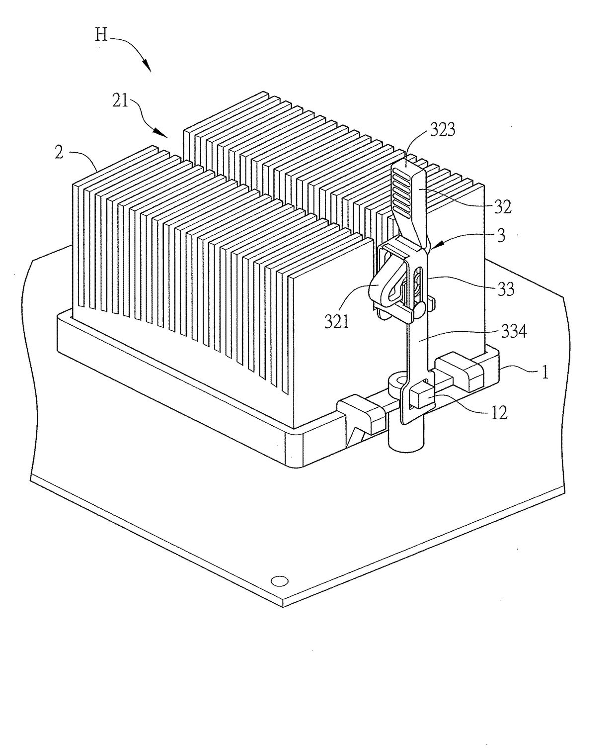 Heat sink assembly and clip thereof