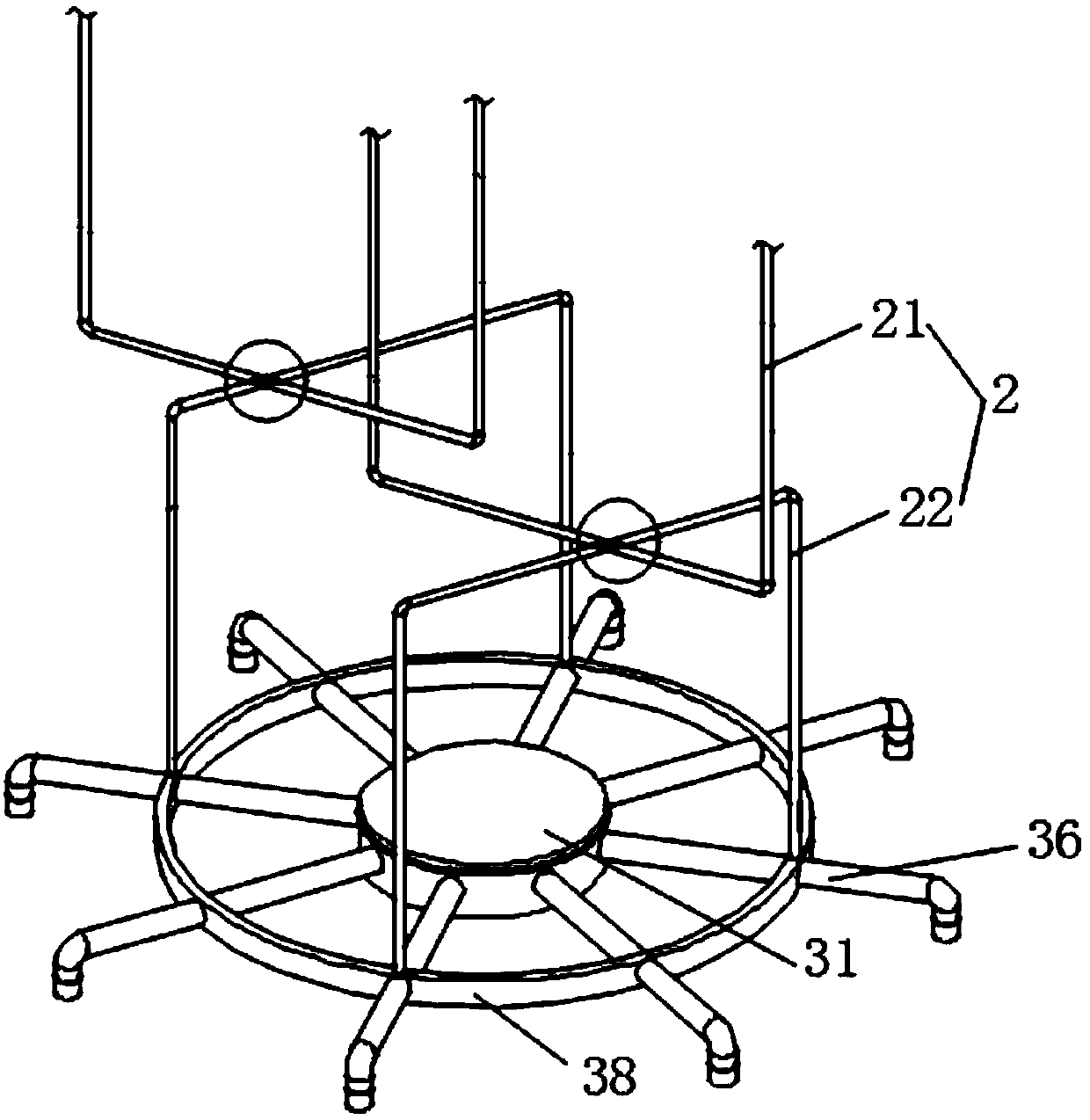 Unmanned plane-based wall suction robot detection device, control system and method