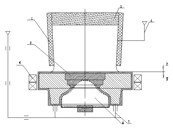 Method for casting low speed diesel engine cylinder cap for large cylinder diameter boat