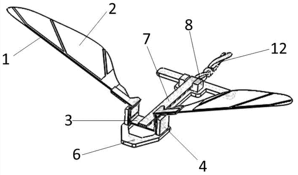 Piezoelectric ceramic flapping-wing-type robot