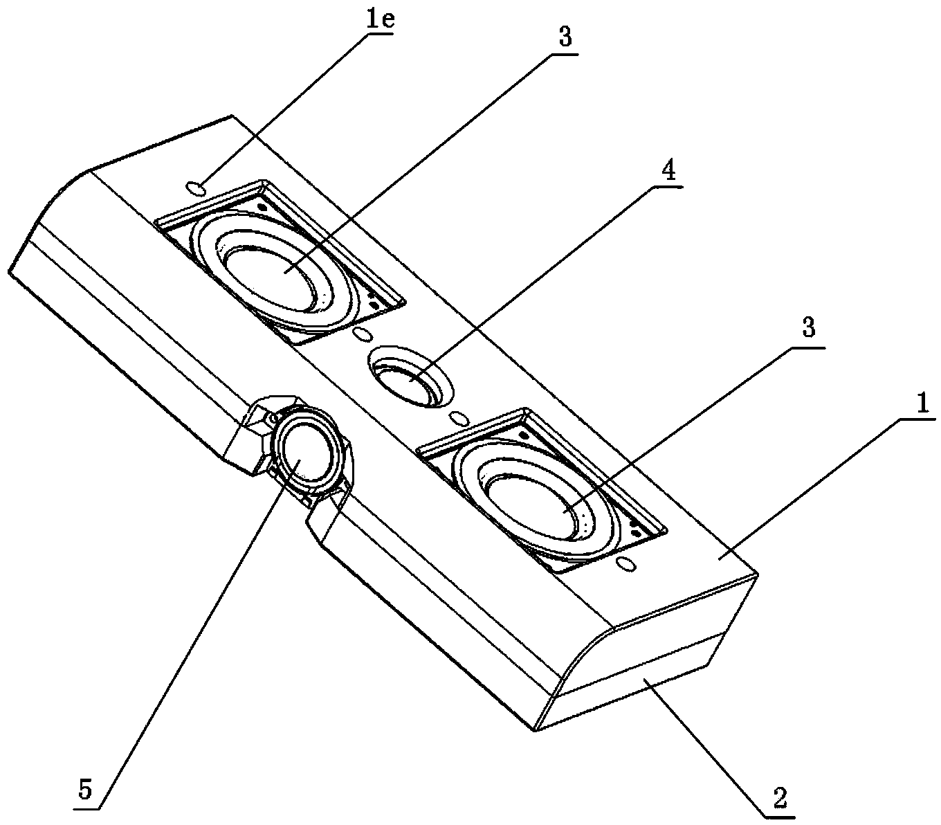 Dumbbell reverse-phase sound box with high pitch compensation