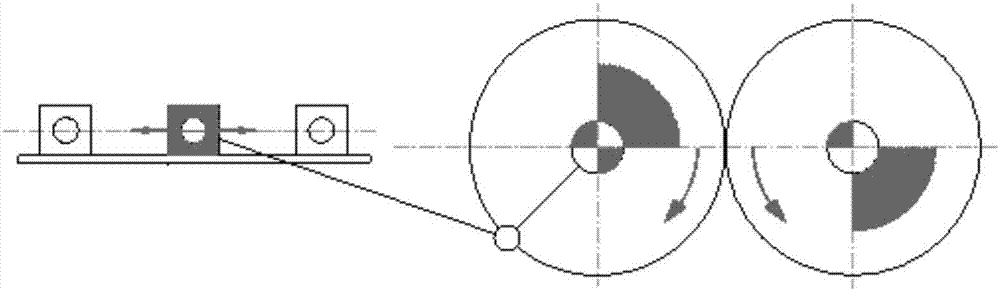 Cold-rolling pipe mill transmission device with mass balance mechanism