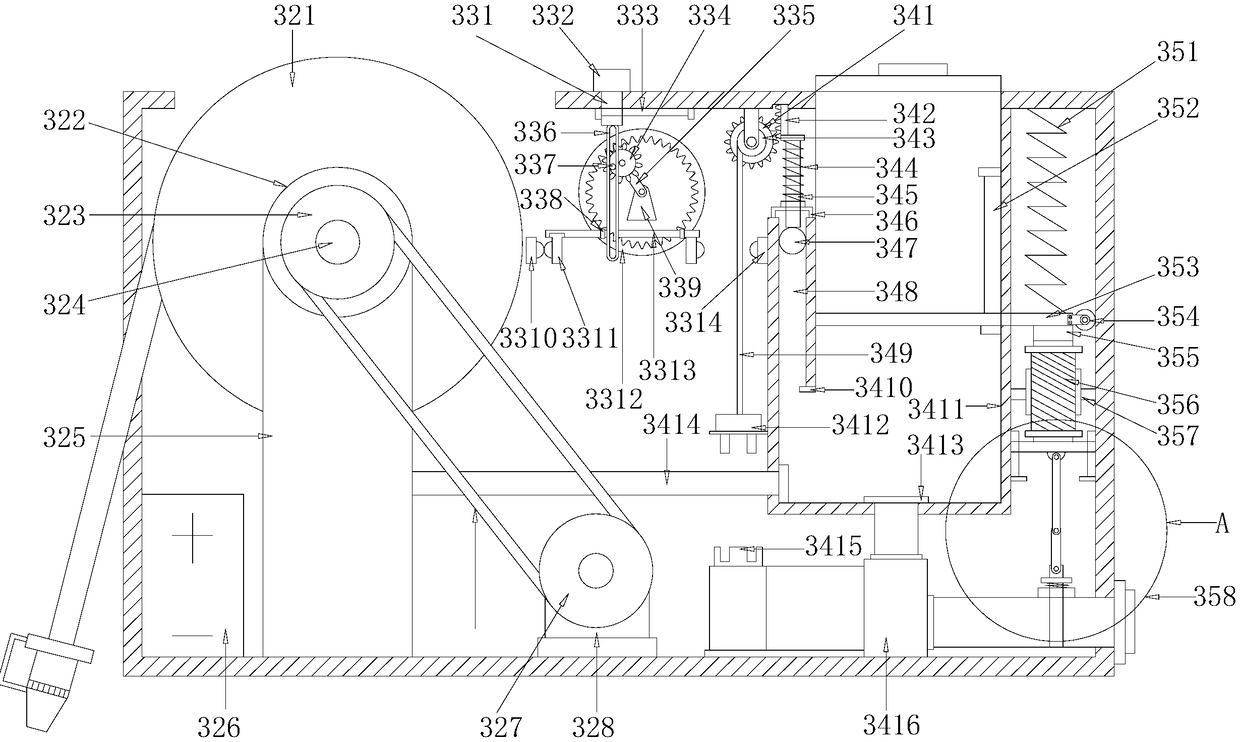 High-efficiency agricultural driving spraying device