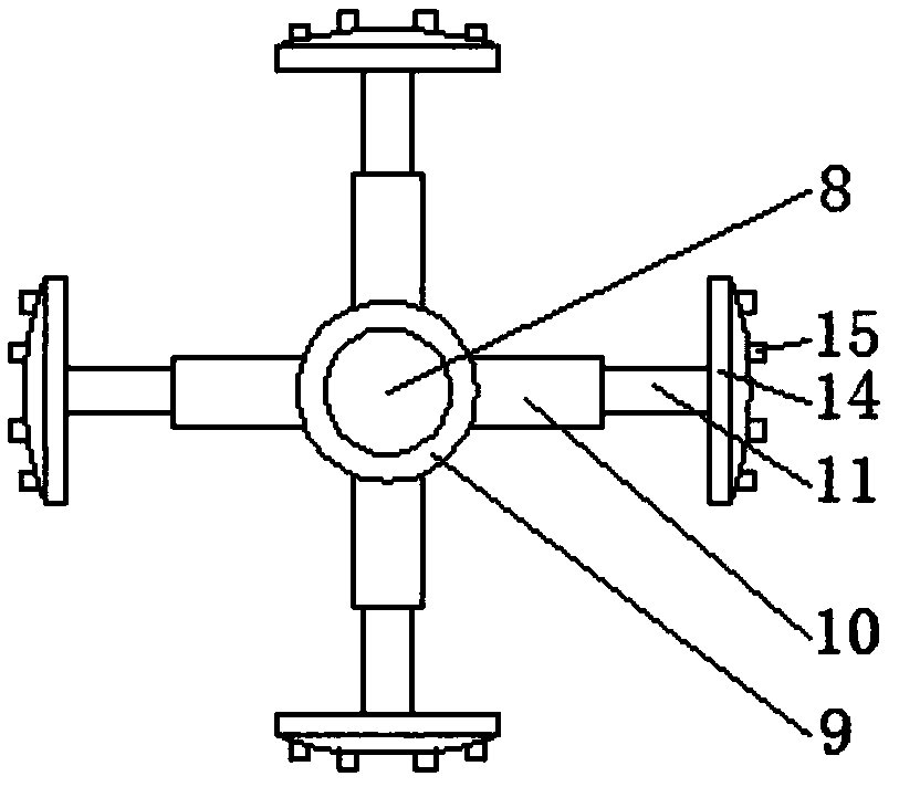 Cleaning device for chemical reaction kettle