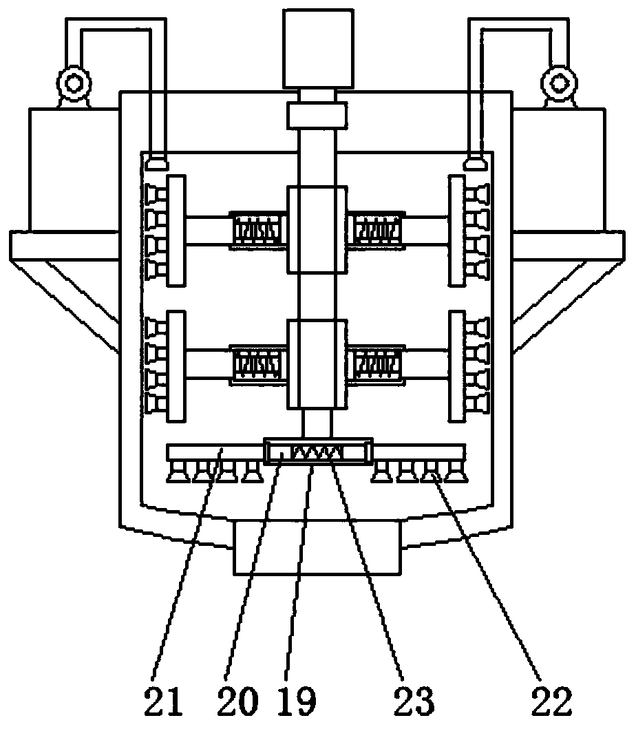 Cleaning device for chemical reaction kettle